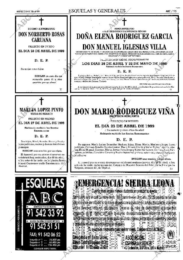 ABC MADRID 28-04-1999 página 95