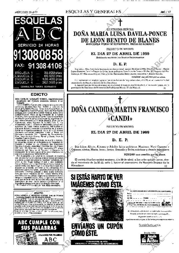 ABC MADRID 28-04-1999 página 97