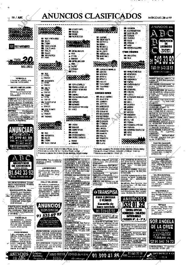 ABC MADRID 28-04-1999 página 98