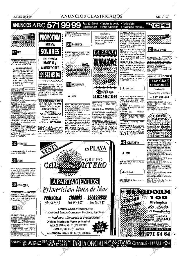 ABC MADRID 29-04-1999 página 107