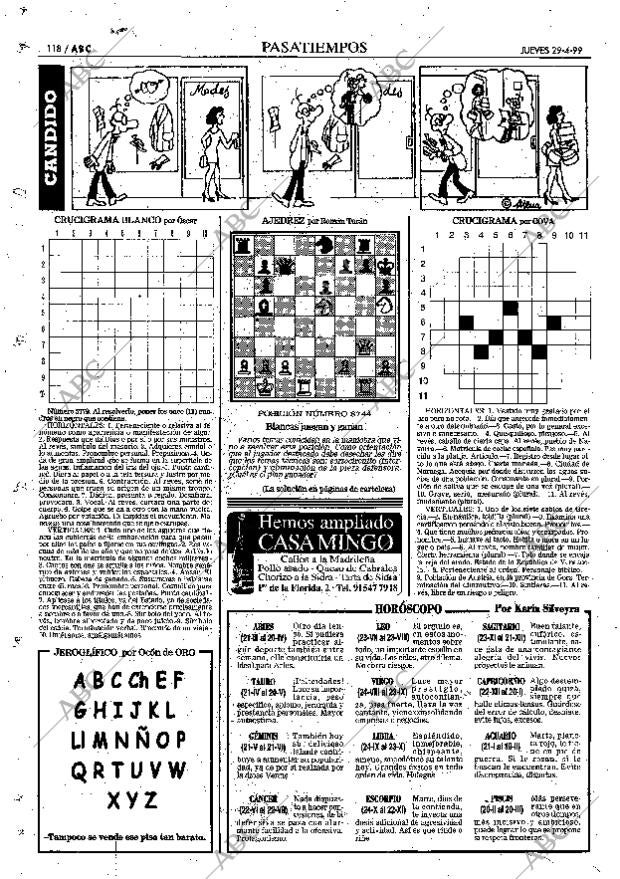 ABC MADRID 29-04-1999 página 118