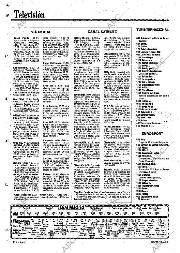 ABC MADRID 29-04-1999 página 124