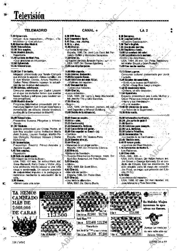 ABC MADRID 29-04-1999 página 126