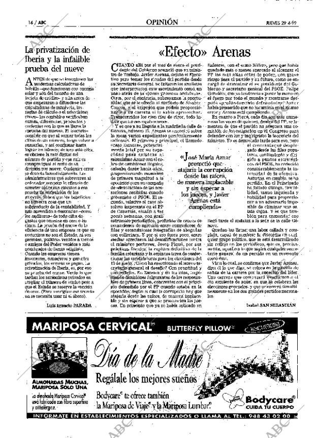 ABC MADRID 29-04-1999 página 16