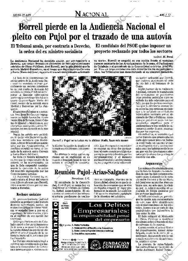ABC MADRID 29-04-1999 página 17