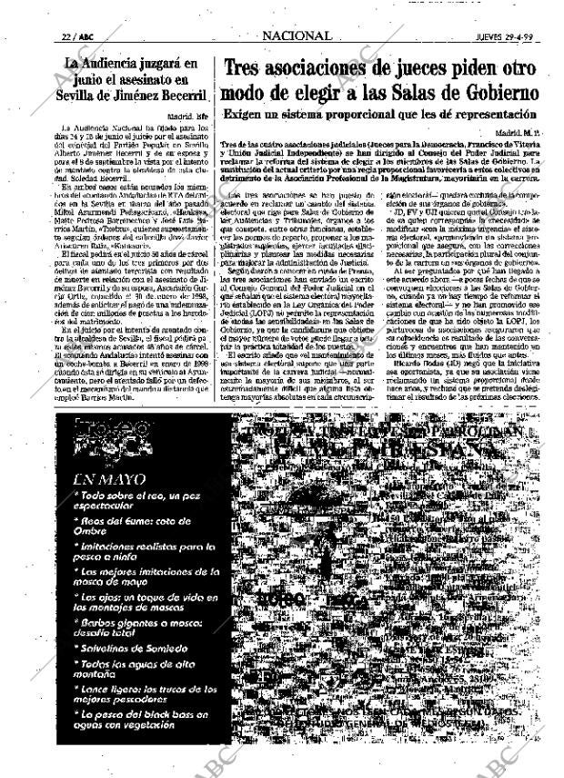 ABC MADRID 29-04-1999 página 22