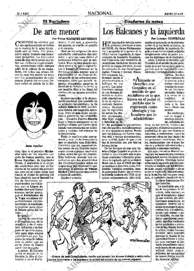 ABC MADRID 29-04-1999 página 26