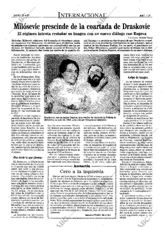 ABC MADRID 29-04-1999 página 29