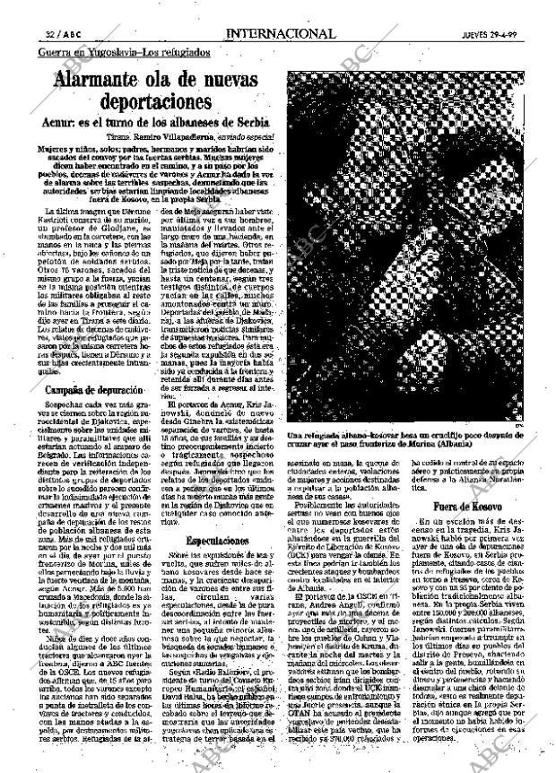 ABC MADRID 29-04-1999 página 32