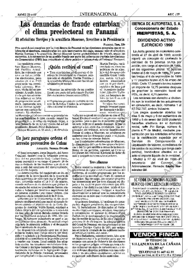 ABC MADRID 29-04-1999 página 39