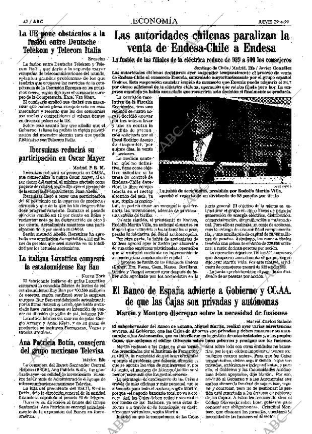 ABC MADRID 29-04-1999 página 42