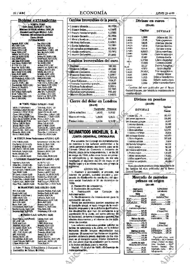 ABC MADRID 29-04-1999 página 52