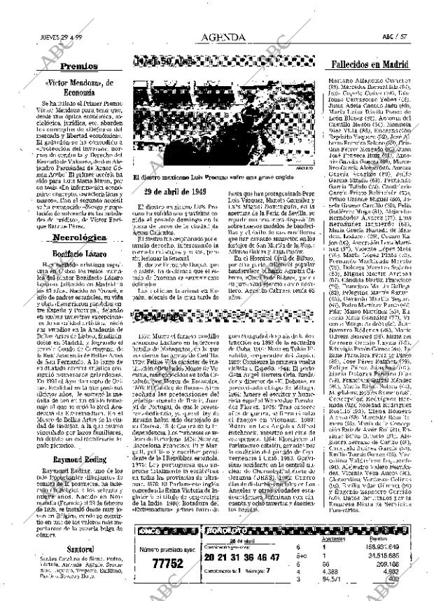 ABC MADRID 29-04-1999 página 57