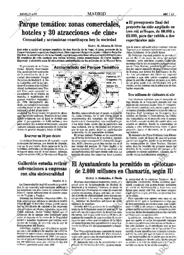 ABC MADRID 29-04-1999 página 63