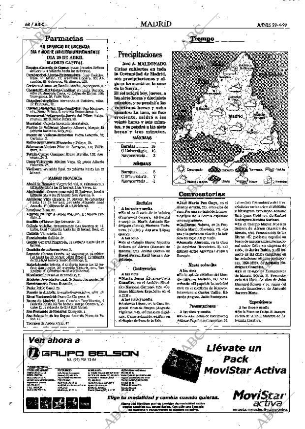 ABC MADRID 29-04-1999 página 68