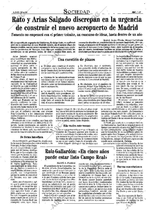 ABC MADRID 29-04-1999 página 69
