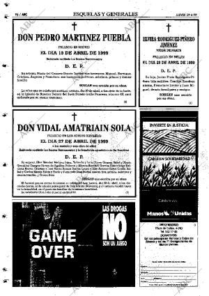 ABC MADRID 29-04-1999 página 96