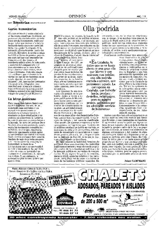 ABC MADRID 30-04-1999 página 15