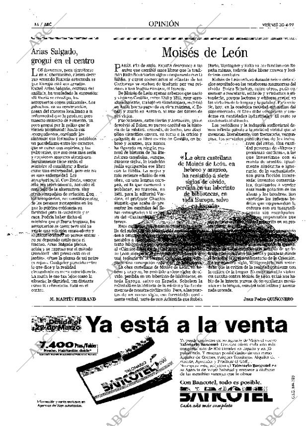 ABC MADRID 30-04-1999 página 16