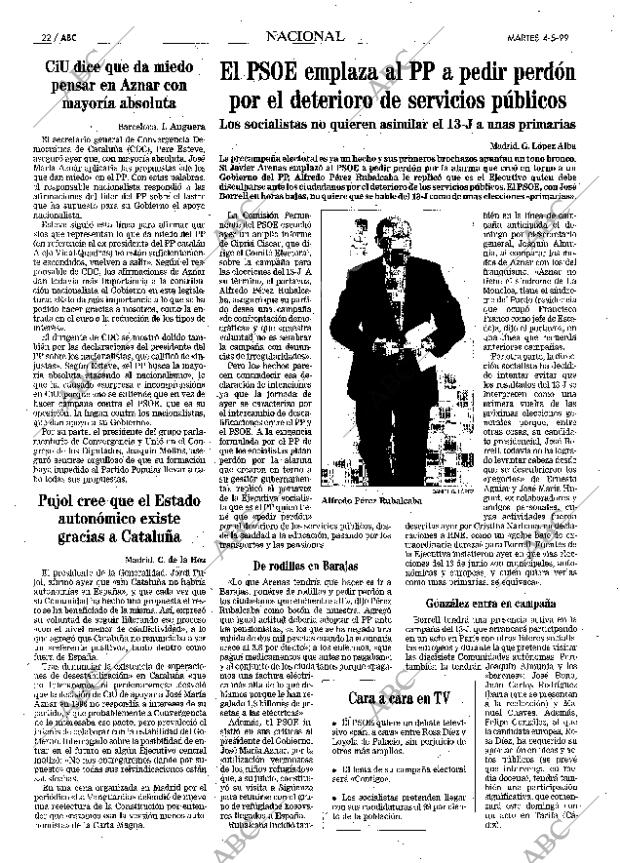 ABC MADRID 04-05-1999 página 22