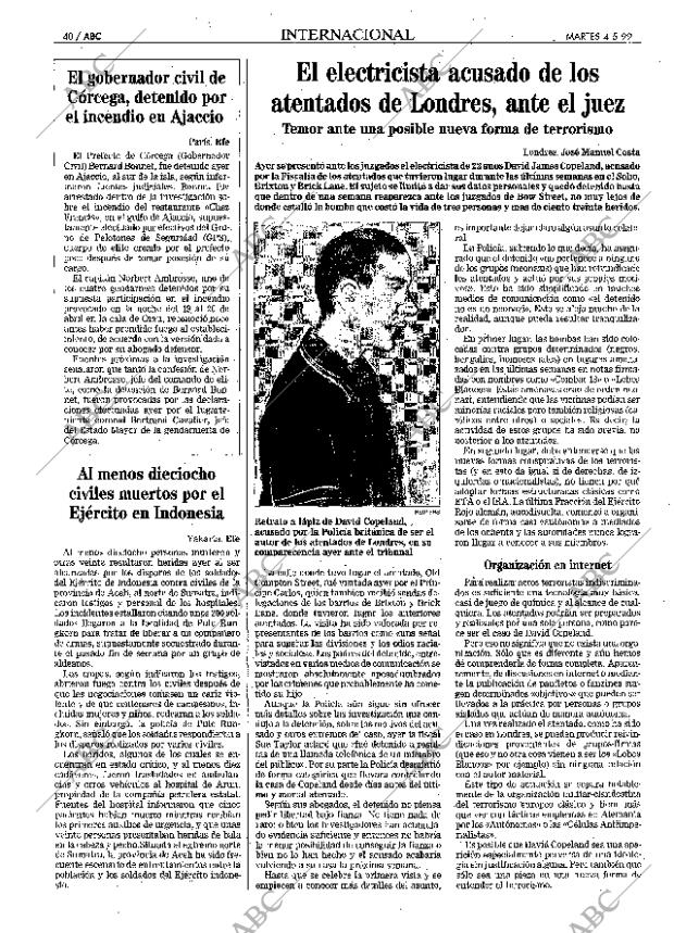 ABC MADRID 04-05-1999 página 40