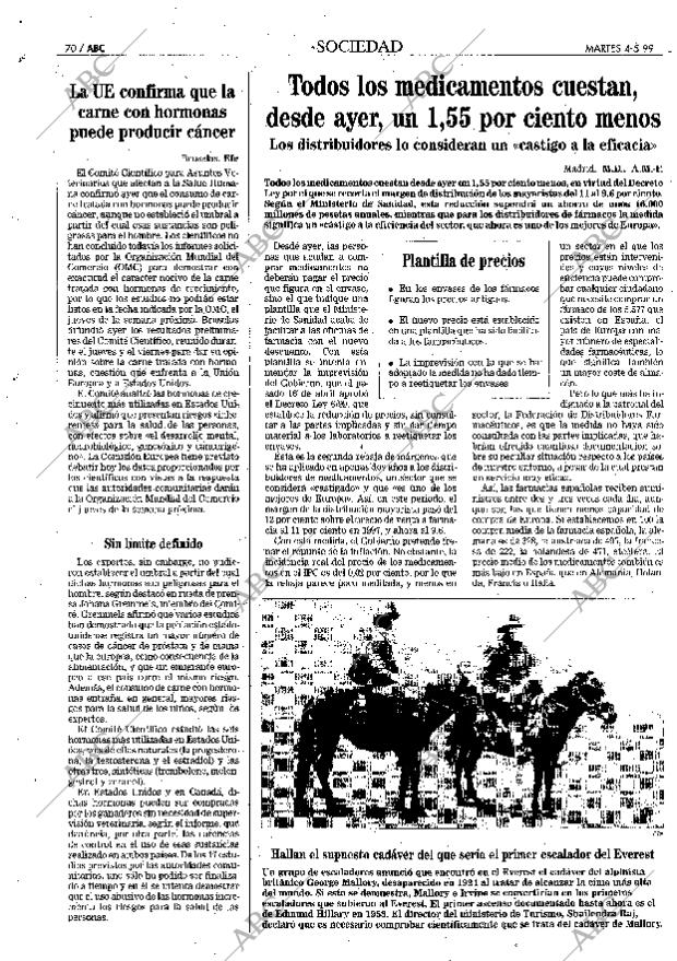 ABC MADRID 04-05-1999 página 70