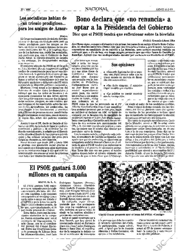ABC MADRID 06-05-1999 página 20