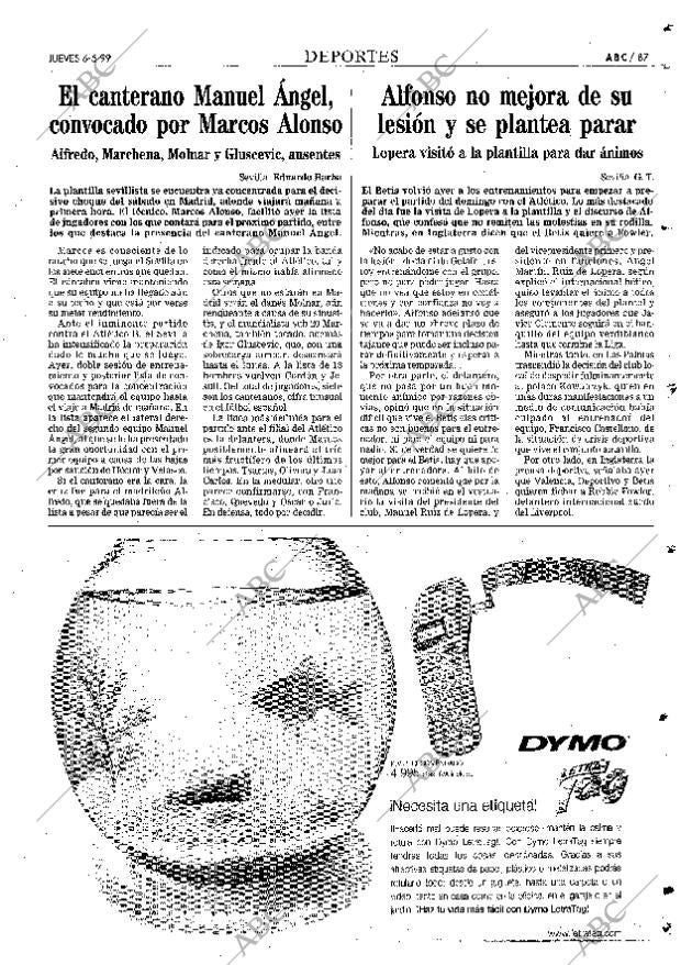 ABC SEVILLA 06-05-1999 página 87
