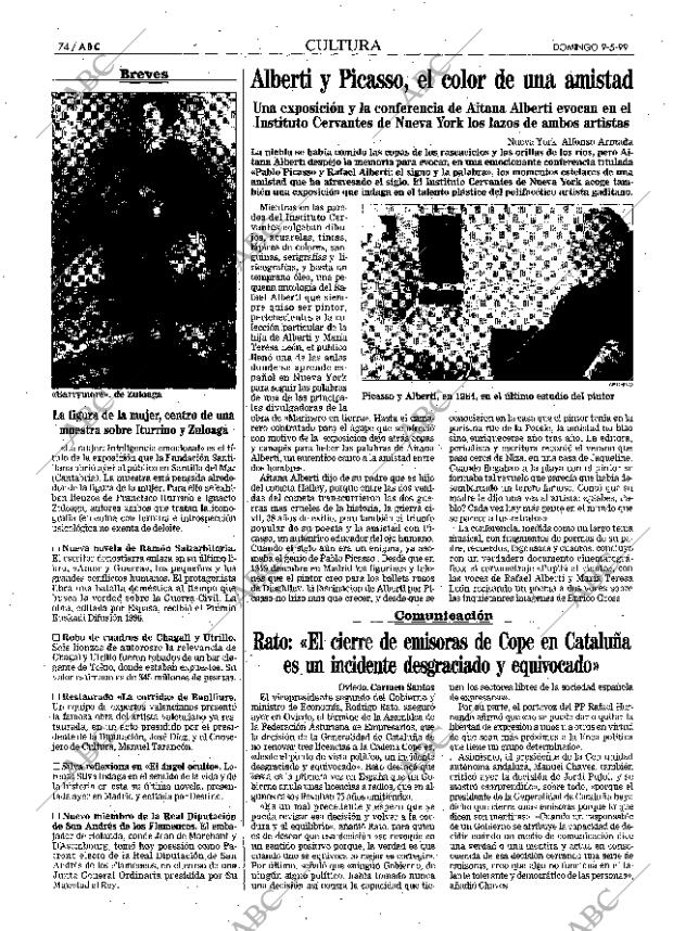 ABC MADRID 09-05-1999 página 74