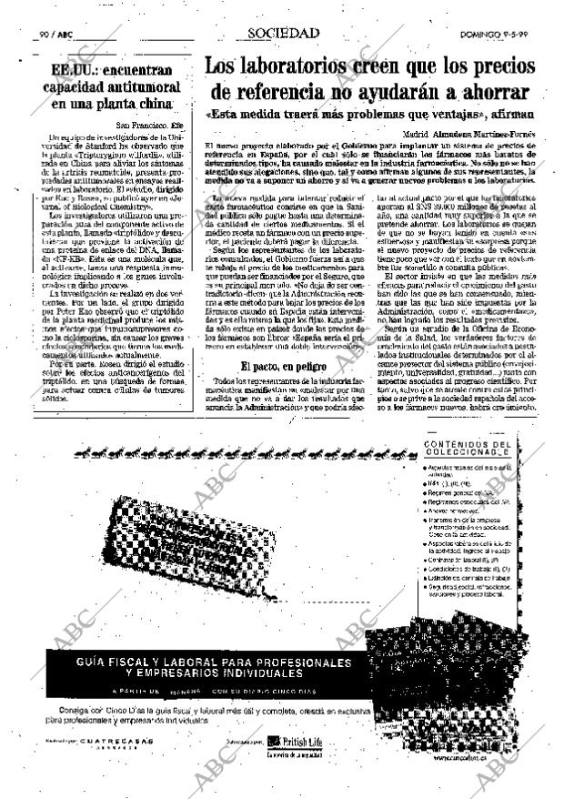 ABC MADRID 09-05-1999 página 90