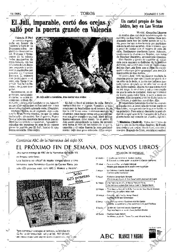 ABC MADRID 09-05-1999 página 94