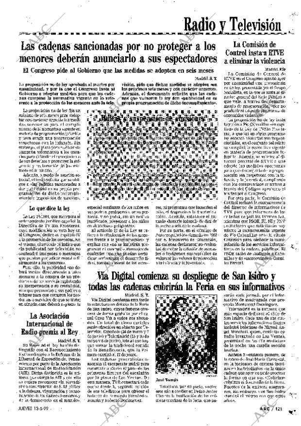 ABC MADRID 13-05-1999 página 121