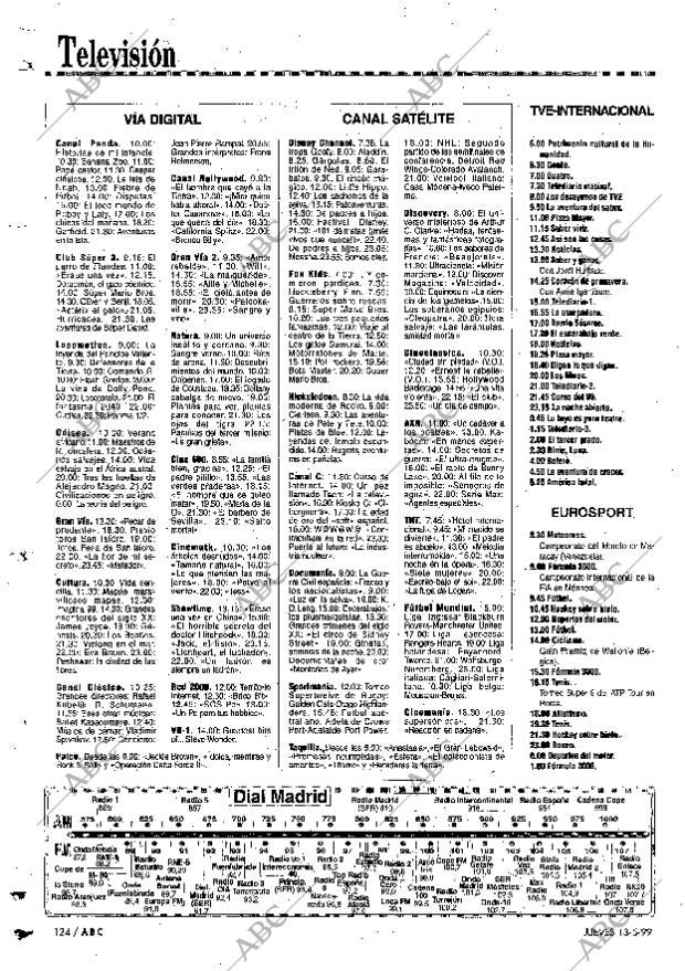 ABC MADRID 13-05-1999 página 124
