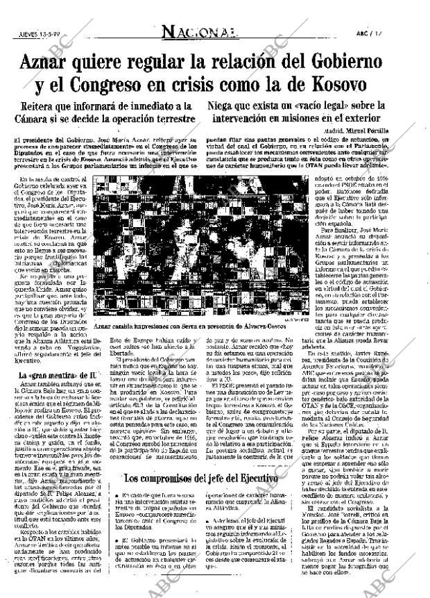 ABC MADRID 13-05-1999 página 17