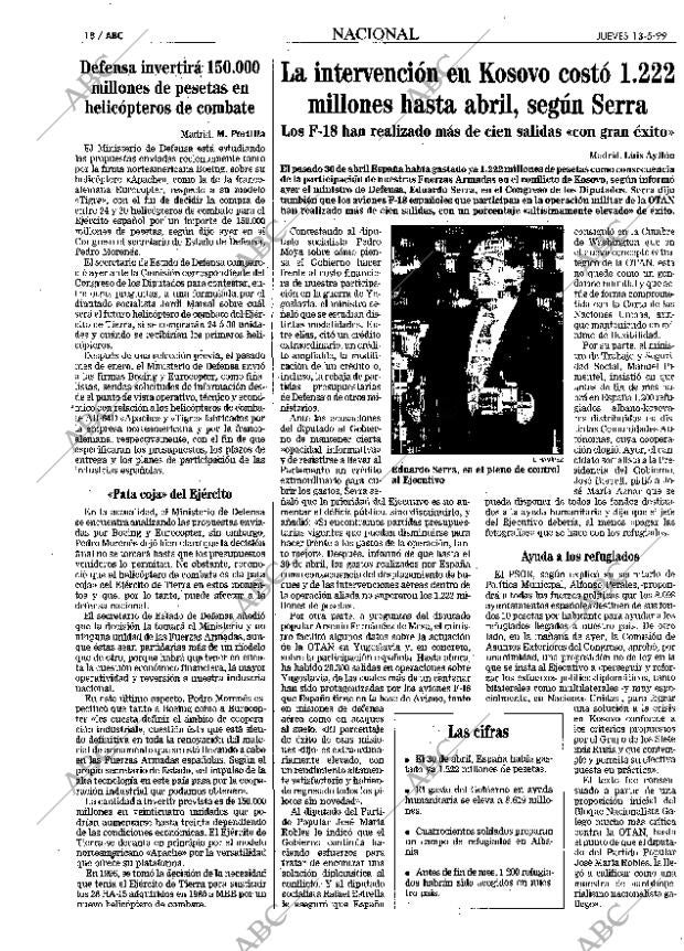 ABC MADRID 13-05-1999 página 18