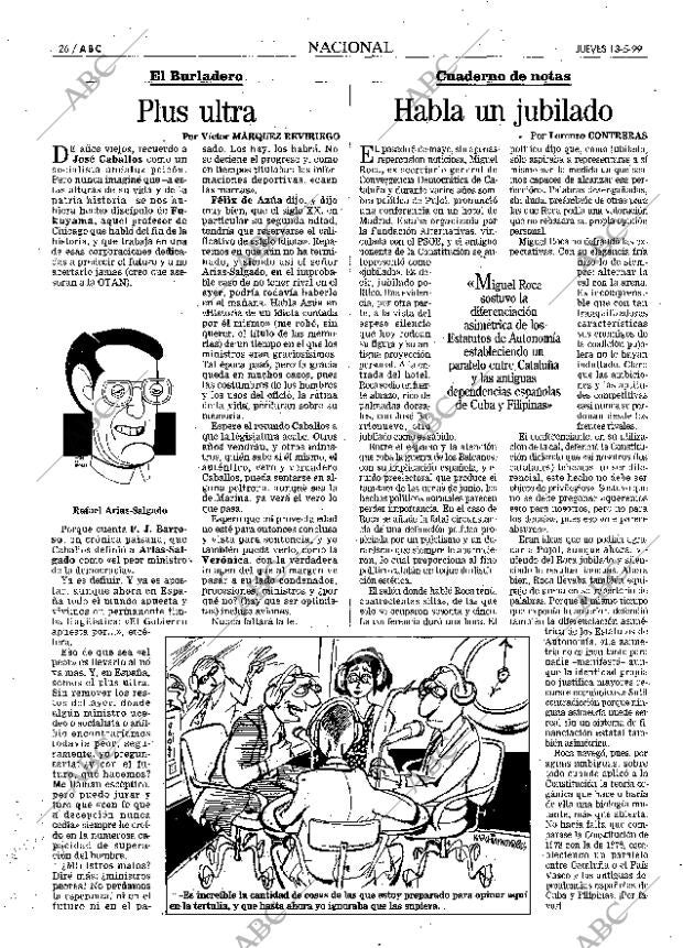 ABC MADRID 13-05-1999 página 26