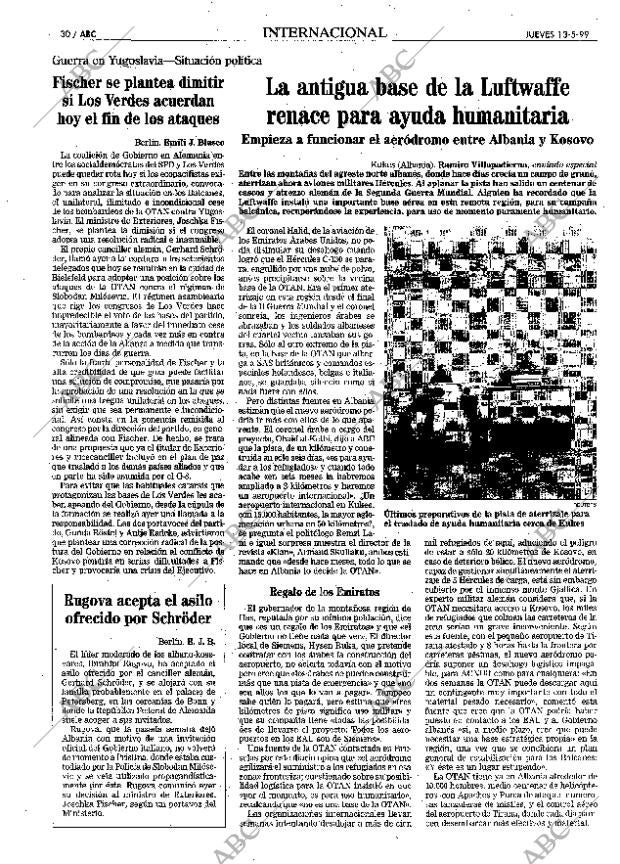 ABC MADRID 13-05-1999 página 30