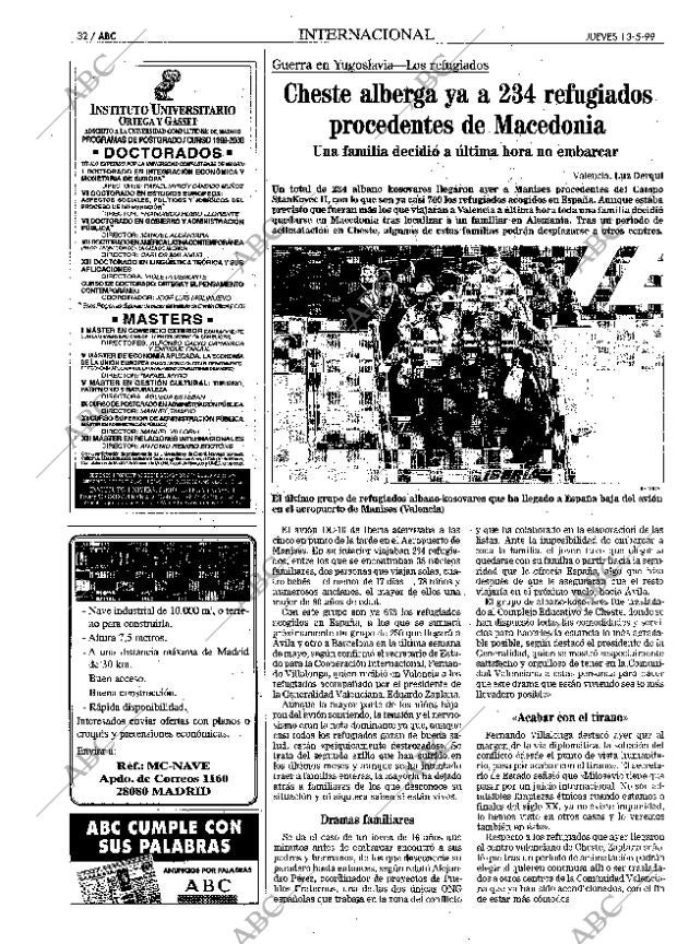 ABC MADRID 13-05-1999 página 32