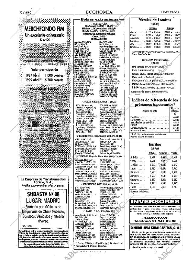 ABC MADRID 13-05-1999 página 50