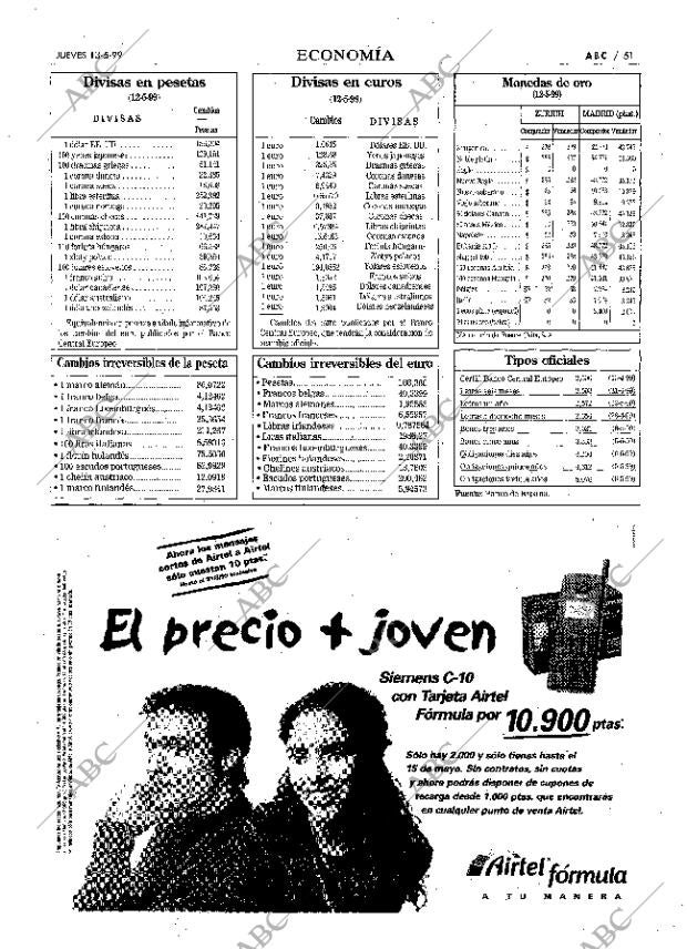 ABC MADRID 13-05-1999 página 51