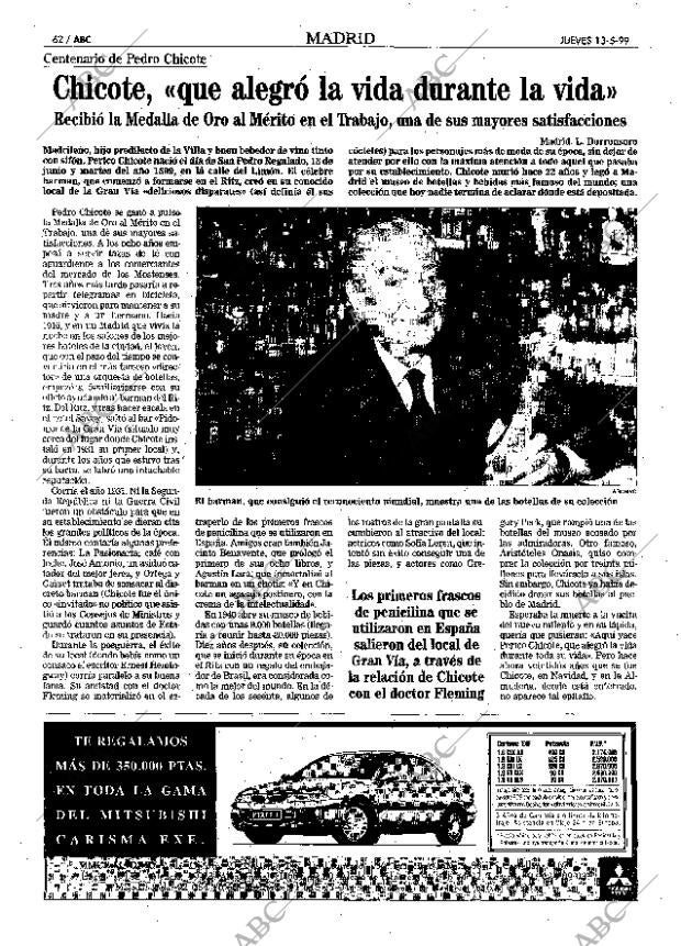 ABC MADRID 13-05-1999 página 62
