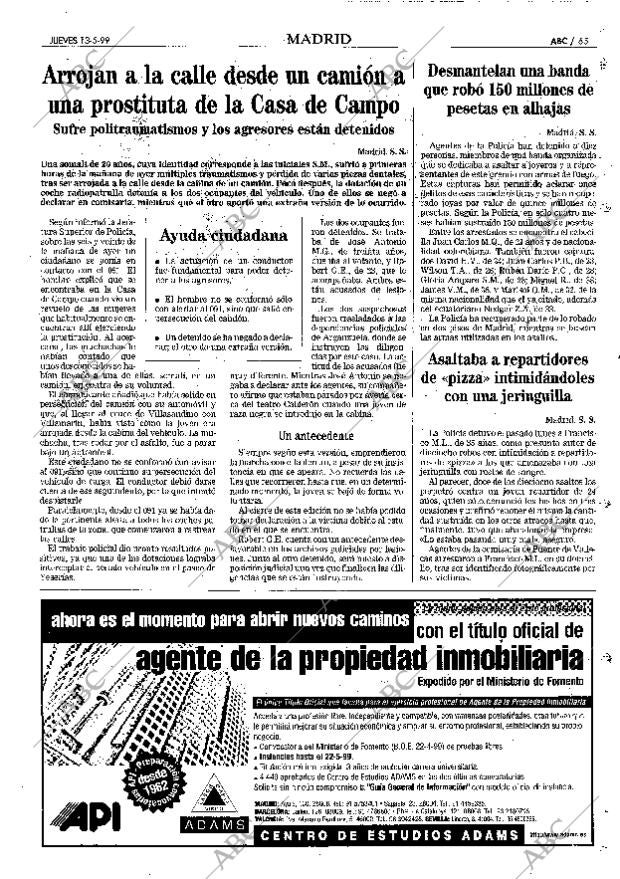 ABC MADRID 13-05-1999 página 65