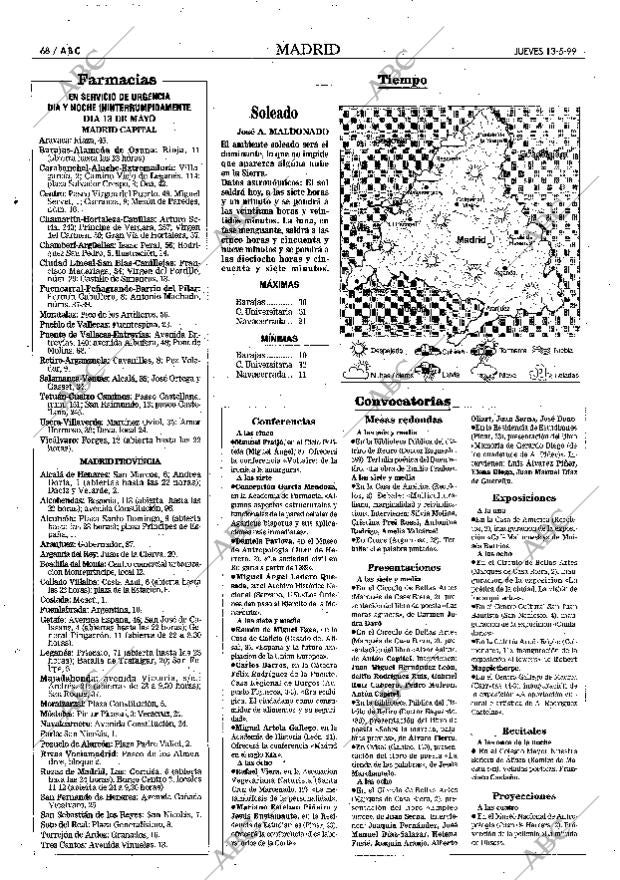 ABC MADRID 13-05-1999 página 68