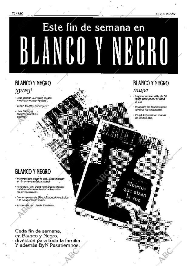 ABC MADRID 13-05-1999 página 72