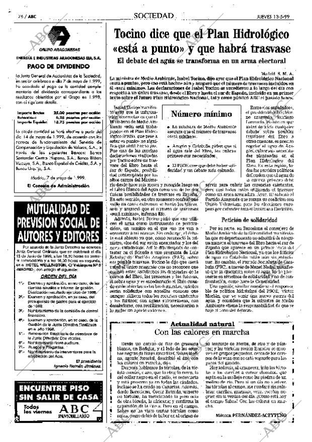 ABC MADRID 13-05-1999 página 76