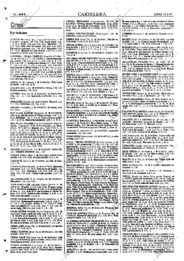 ABC MADRID 13-05-1999 página 94