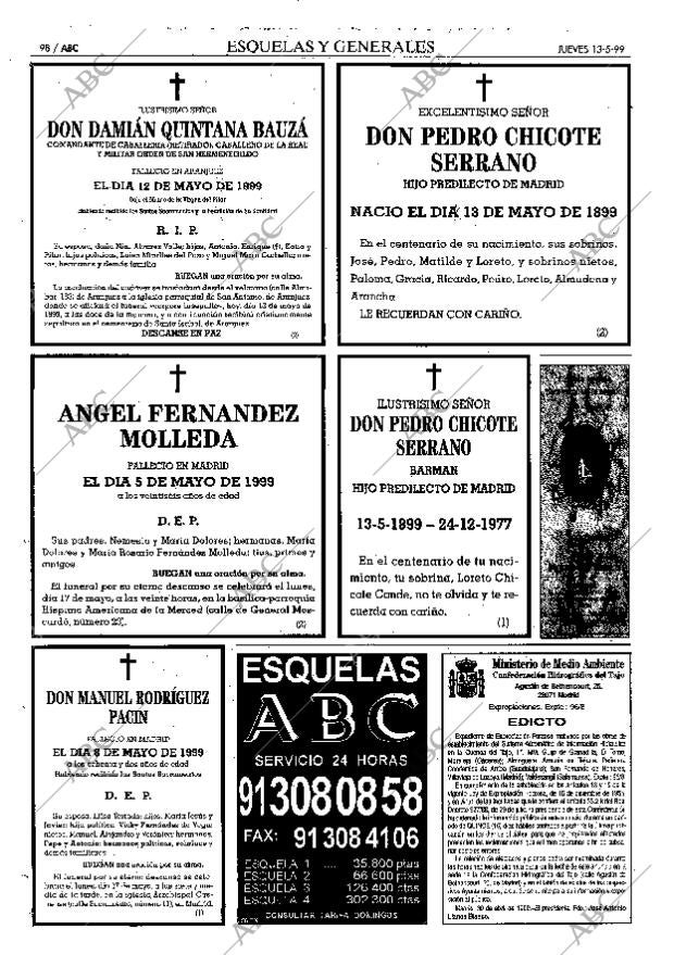 ABC MADRID 13-05-1999 página 98