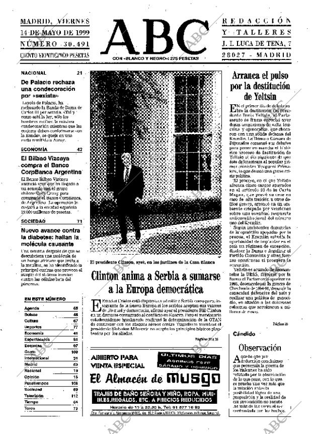 ABC MADRID 14-05-1999 página 13