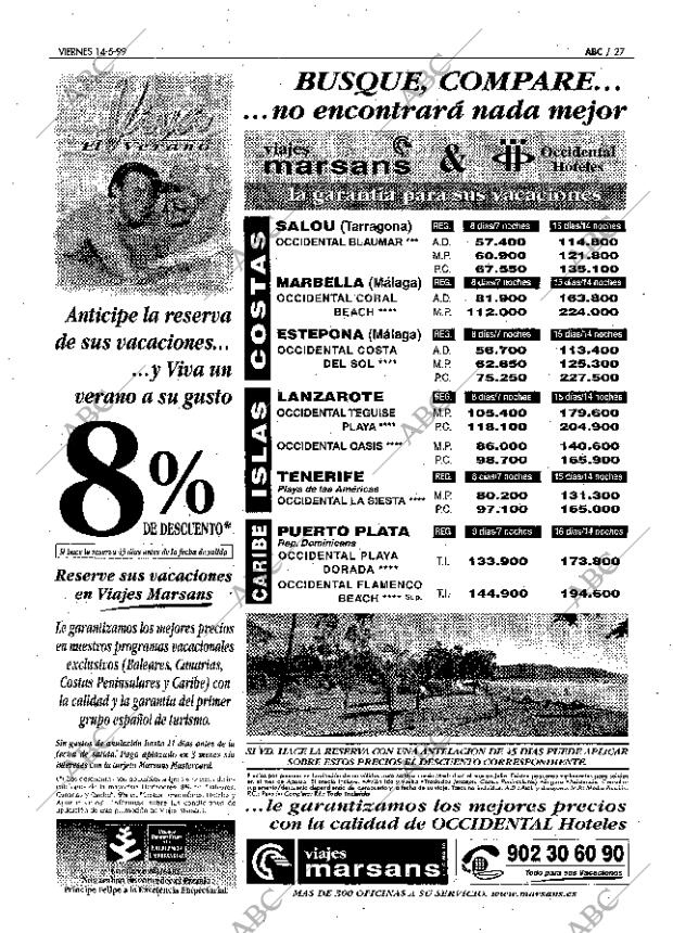 ABC MADRID 14-05-1999 página 27