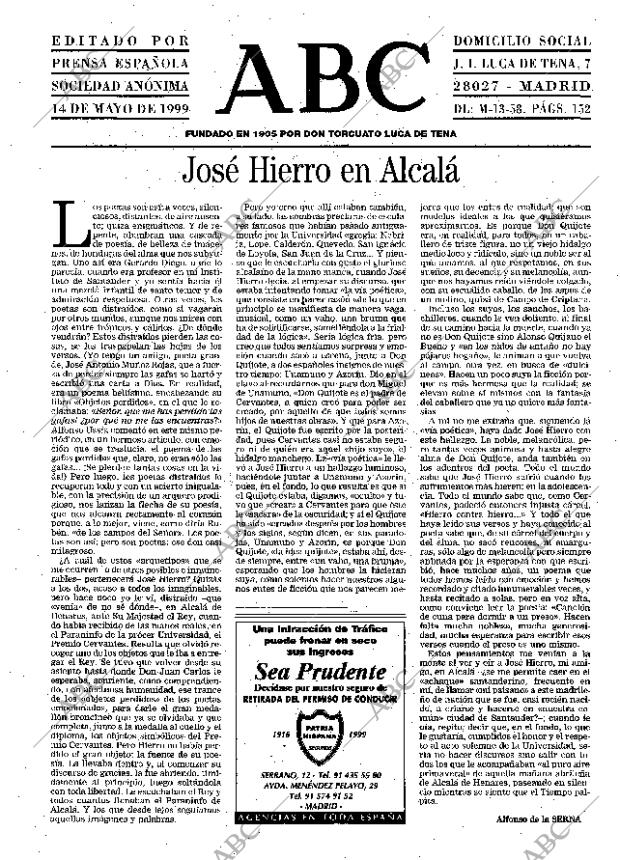 ABC MADRID 14-05-1999 página 3